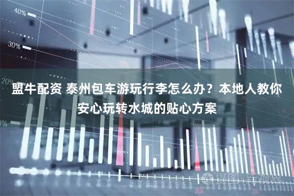 盟牛配资 泰州包车游玩行李怎么办？本地人教你安心玩转水城的贴心方案